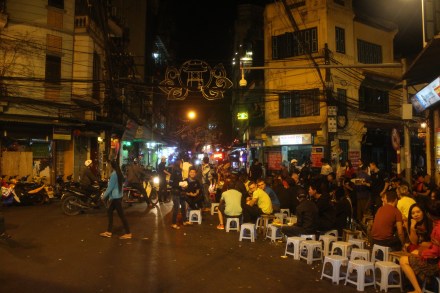 People watching and getting wasted for a couple of bucks