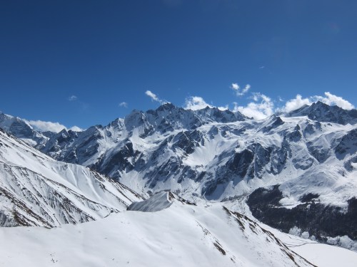 View from the summit proper (4773m)